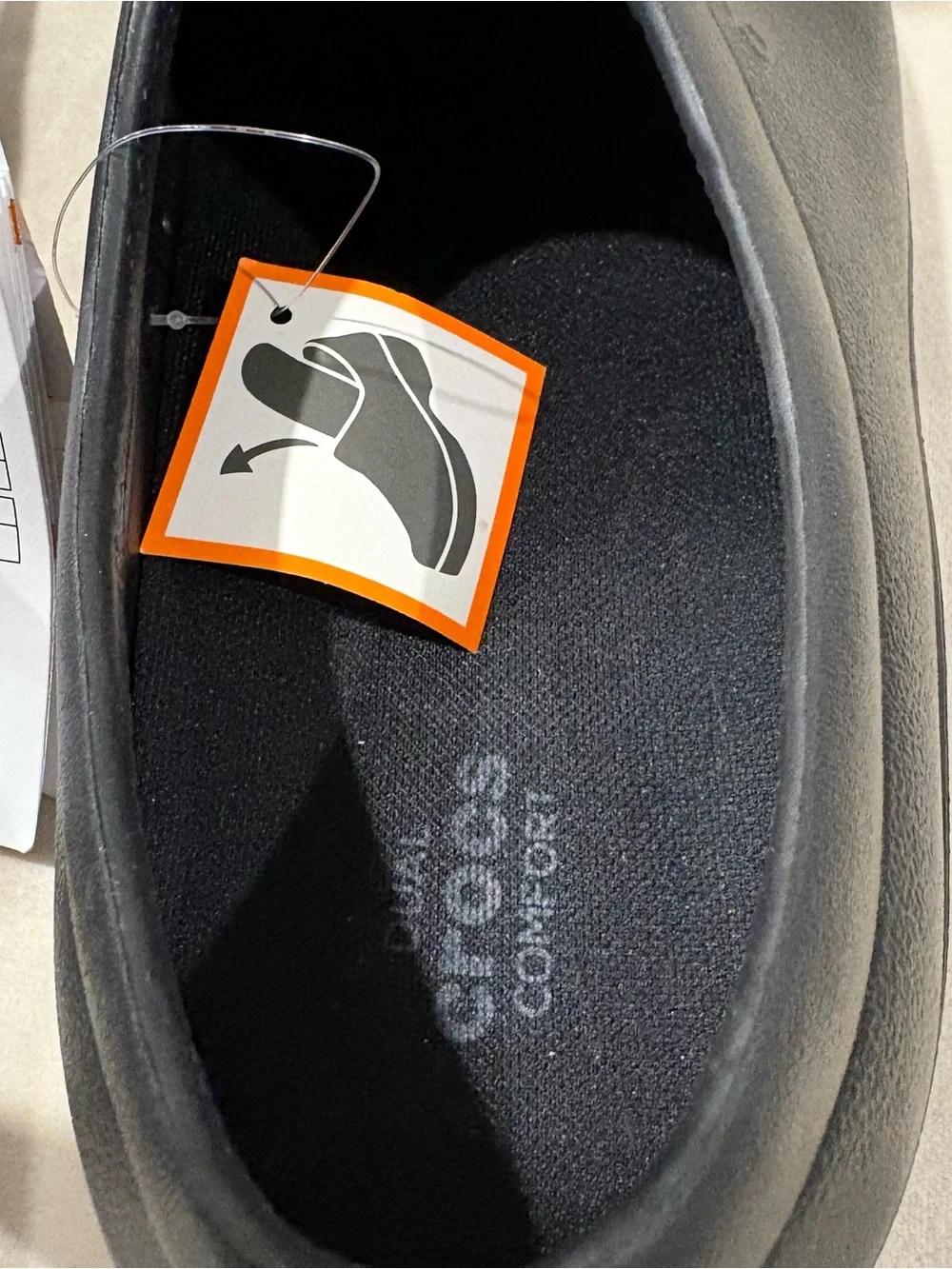 NWT CROCS On The Clock Work Slip-On Black Men’s 11 Slip Resistant Shoes
